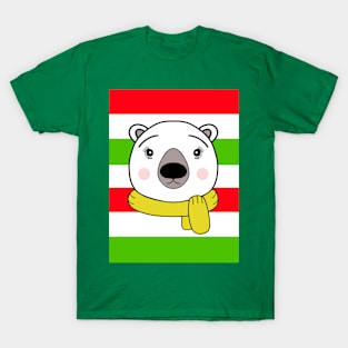 CHRISTMAS  Bear Stripes T-Shirt